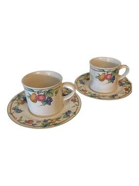 Christopher Stuart AMBROSIA Y2203 Cup & Saucer Set of 2 Fine China Thailand Mug